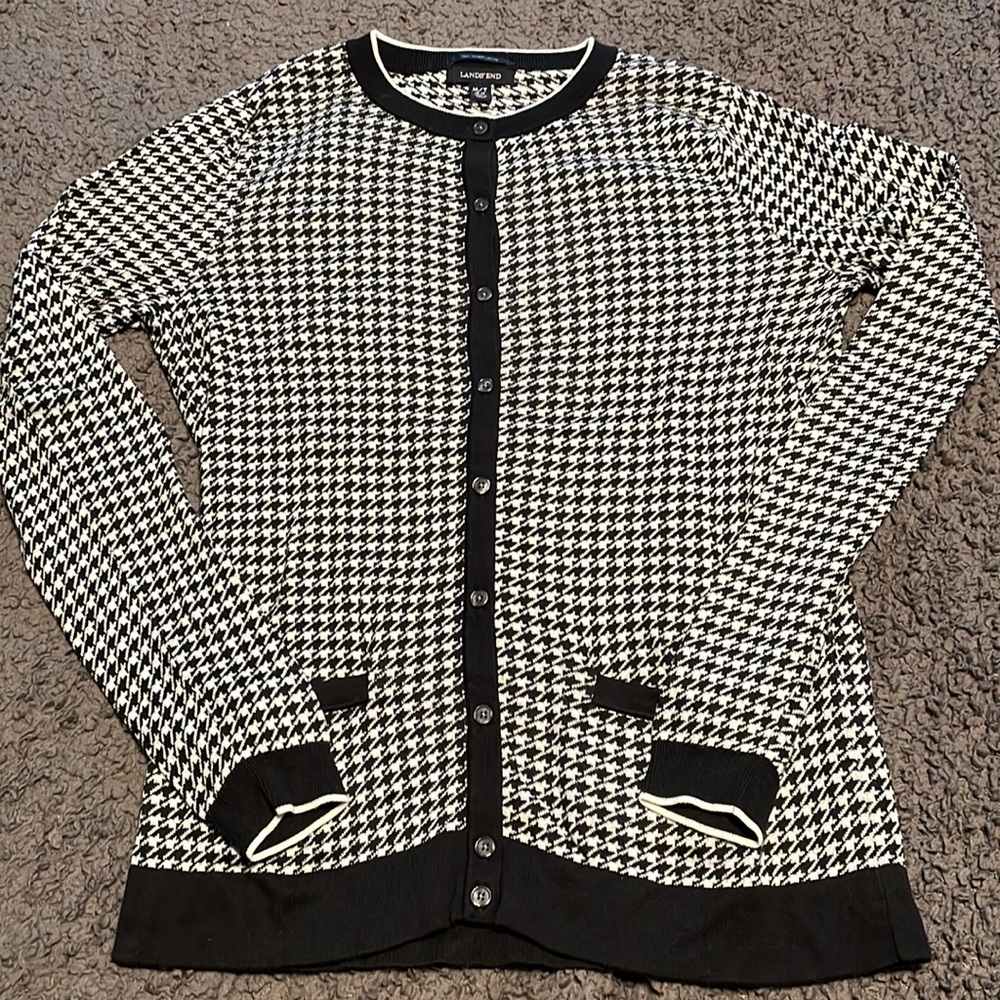 Lands End medium tall cardigan